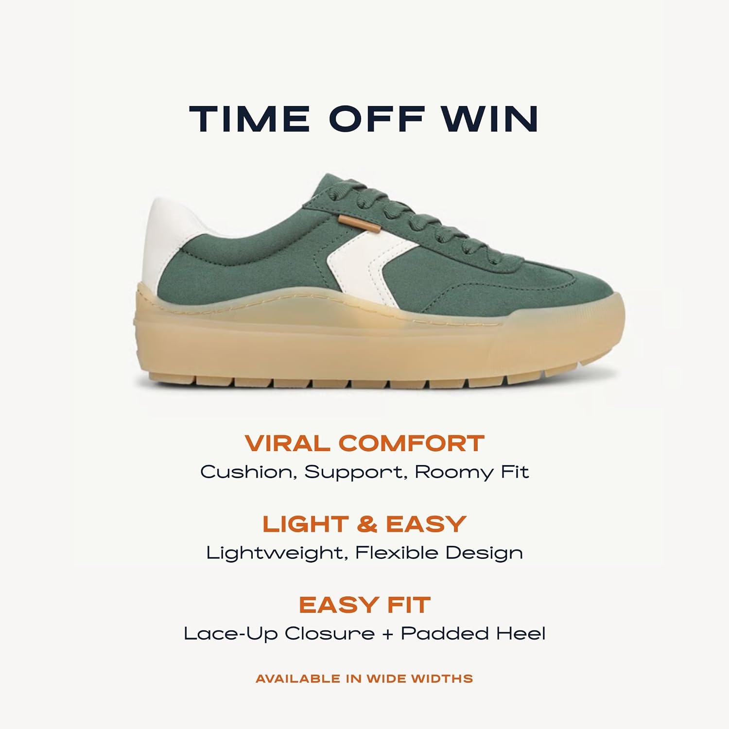 image:imageDr Scholls Shoes Womens Time Off Win SneakerGame Day Green