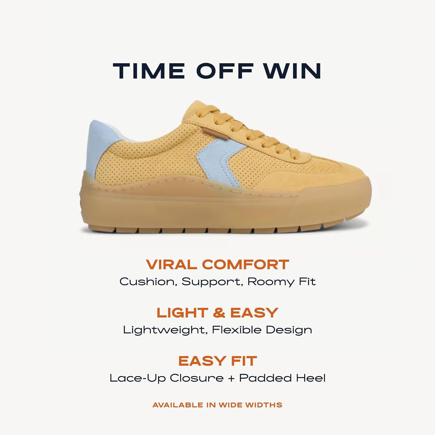 image:imageDr Scholls Shoes Womens Time Off Win SneakerSunshine Spritz Yellow