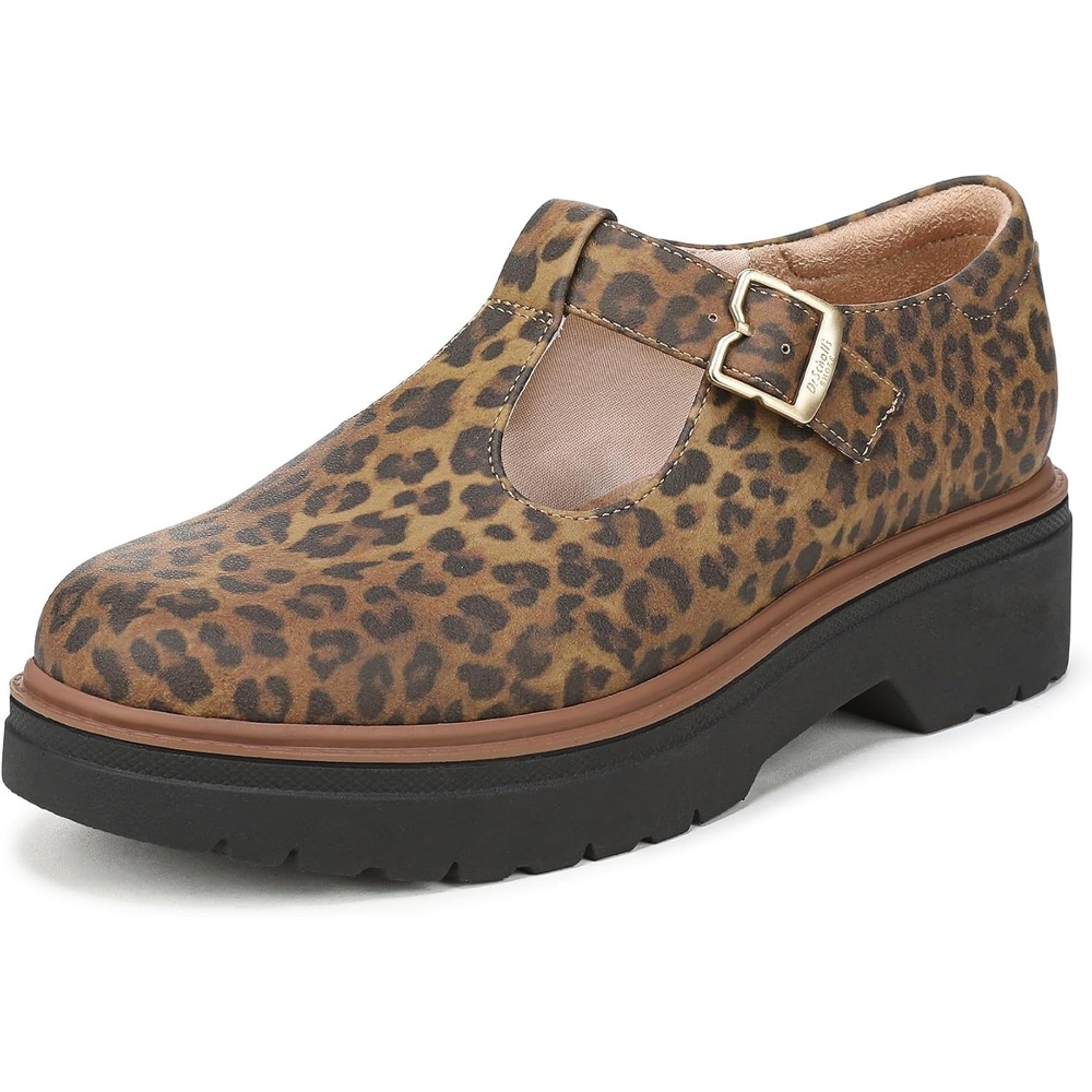 image:imageDr Scholls Bring It Jane Mary Jane ShoesLeopard Animal Print