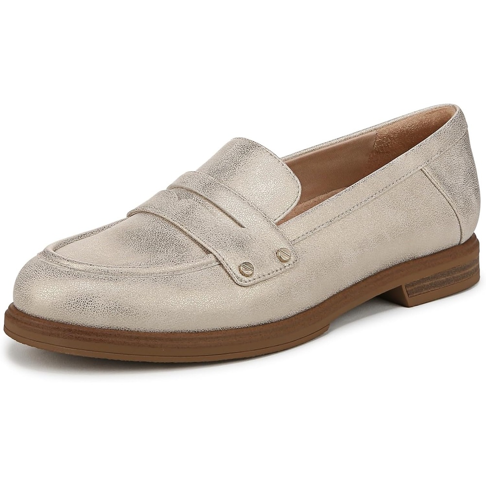 image:imageDr Scholls Hello Loafer LoaferMoc ShoesLight Gold Smooth