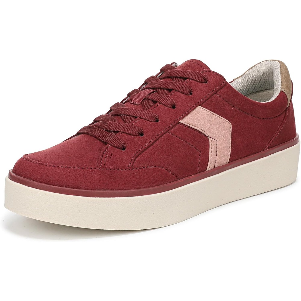 image:imageDr Scholls Madison LaceUp ShoesBurgundy Microsuede
