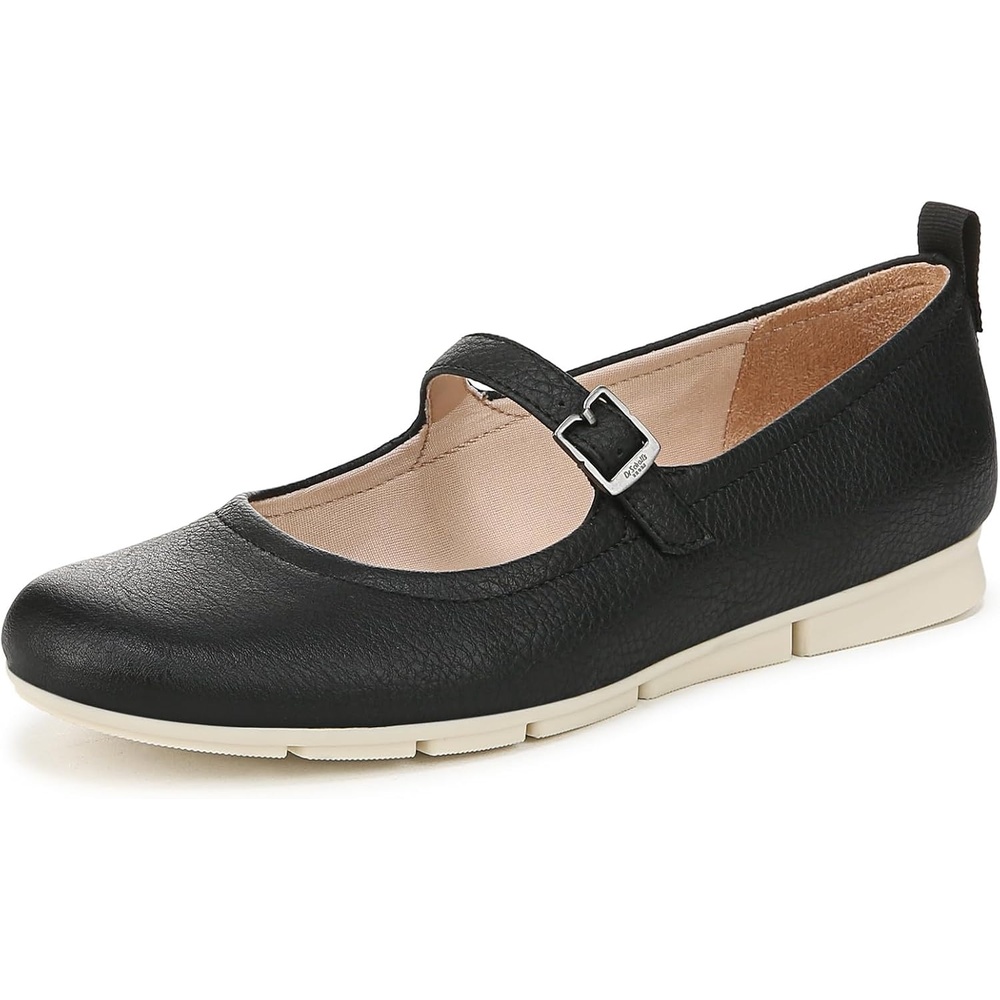 image:imageDr Scholls Shoes Womens Timeless Jane Mary Jane Flat Black Smooth 11 M