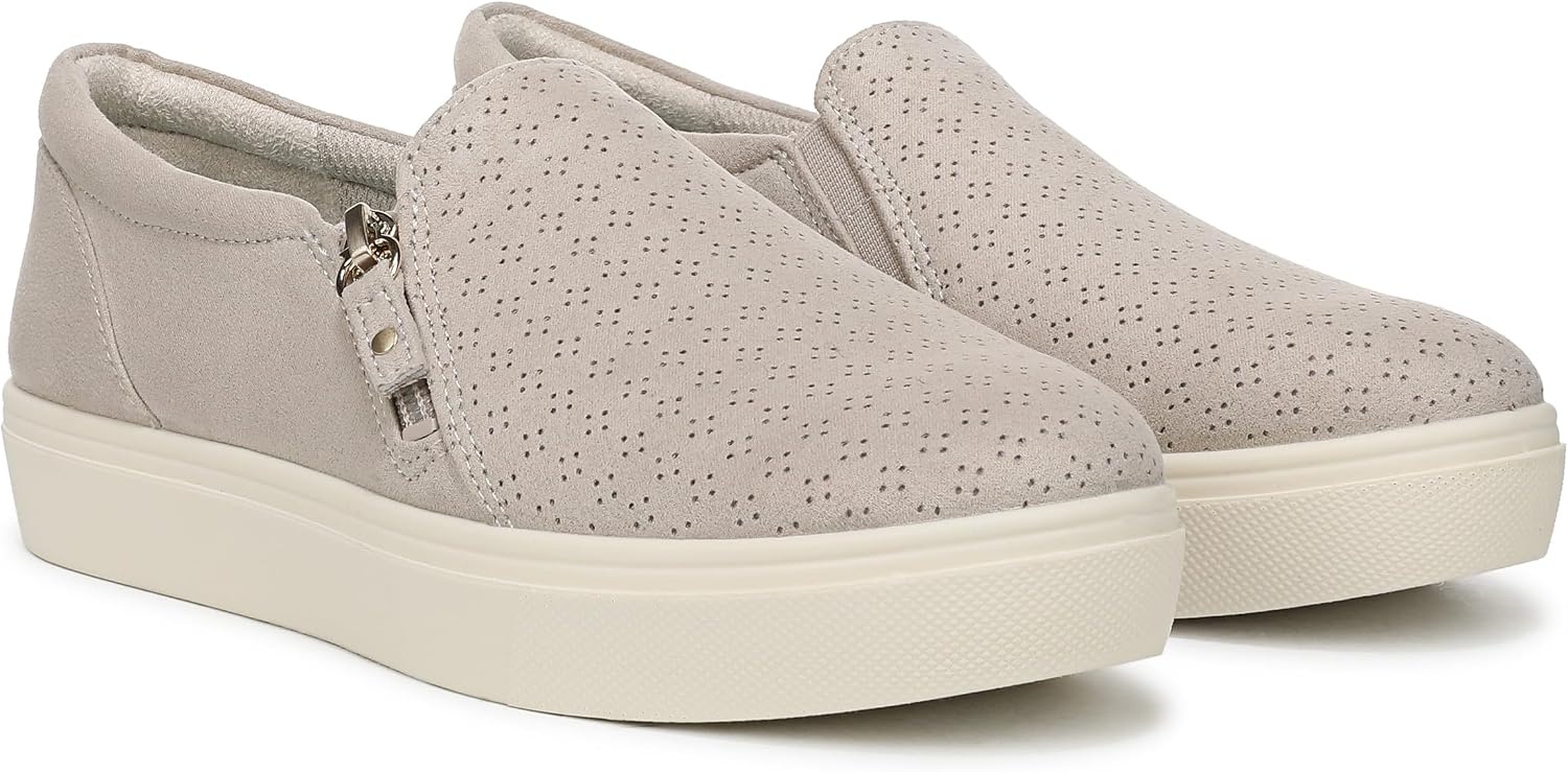 image:imageDr Scholls Madison Cloud ZipOyster Grey Microfiber Perf
