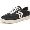 Black/Off White Leather