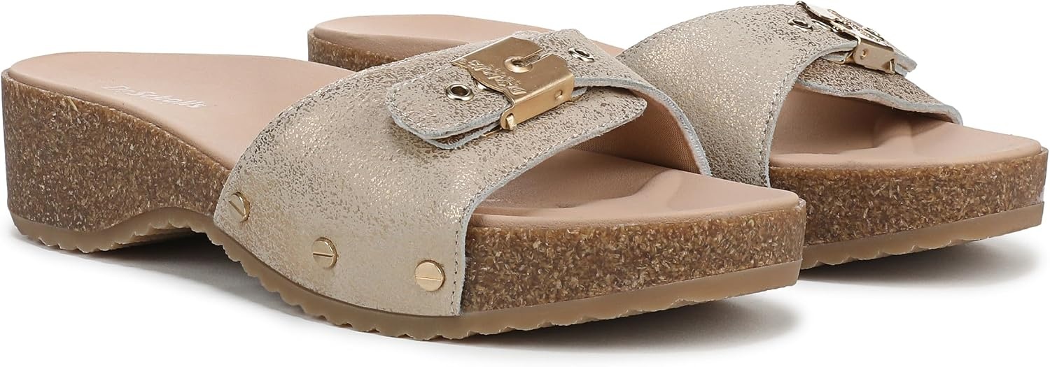 image:imageDr Scholls Original Flex Slide SandalsGold Metallic