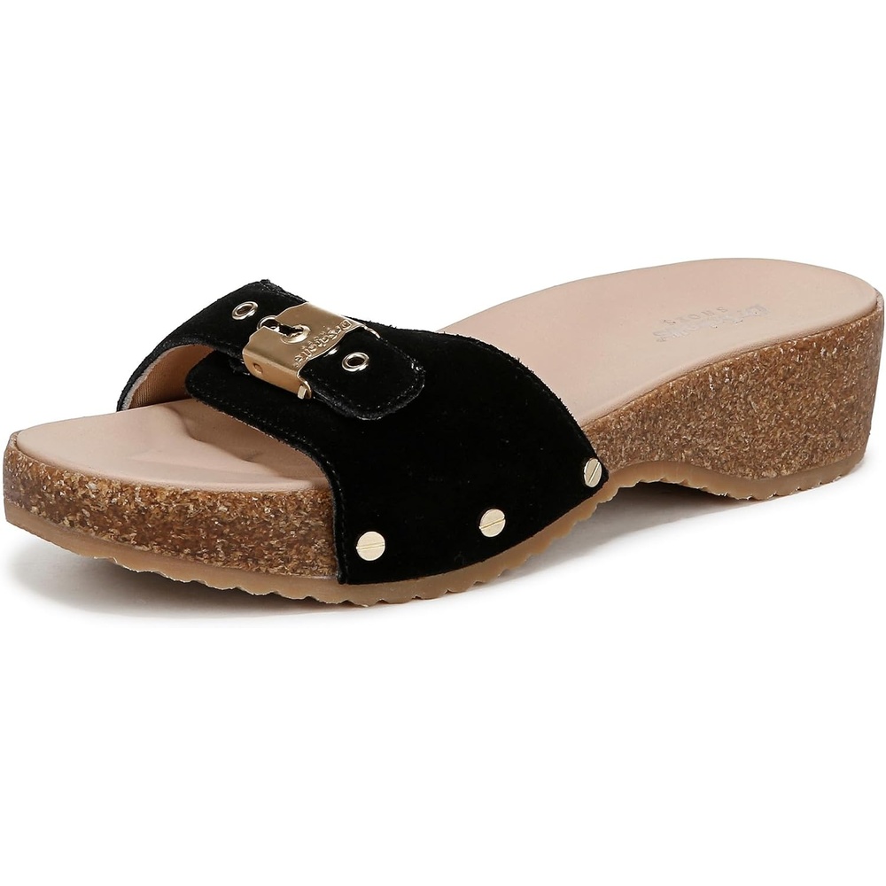image:imageDr Scholls Original Flex Slide SandalsBlack Leather