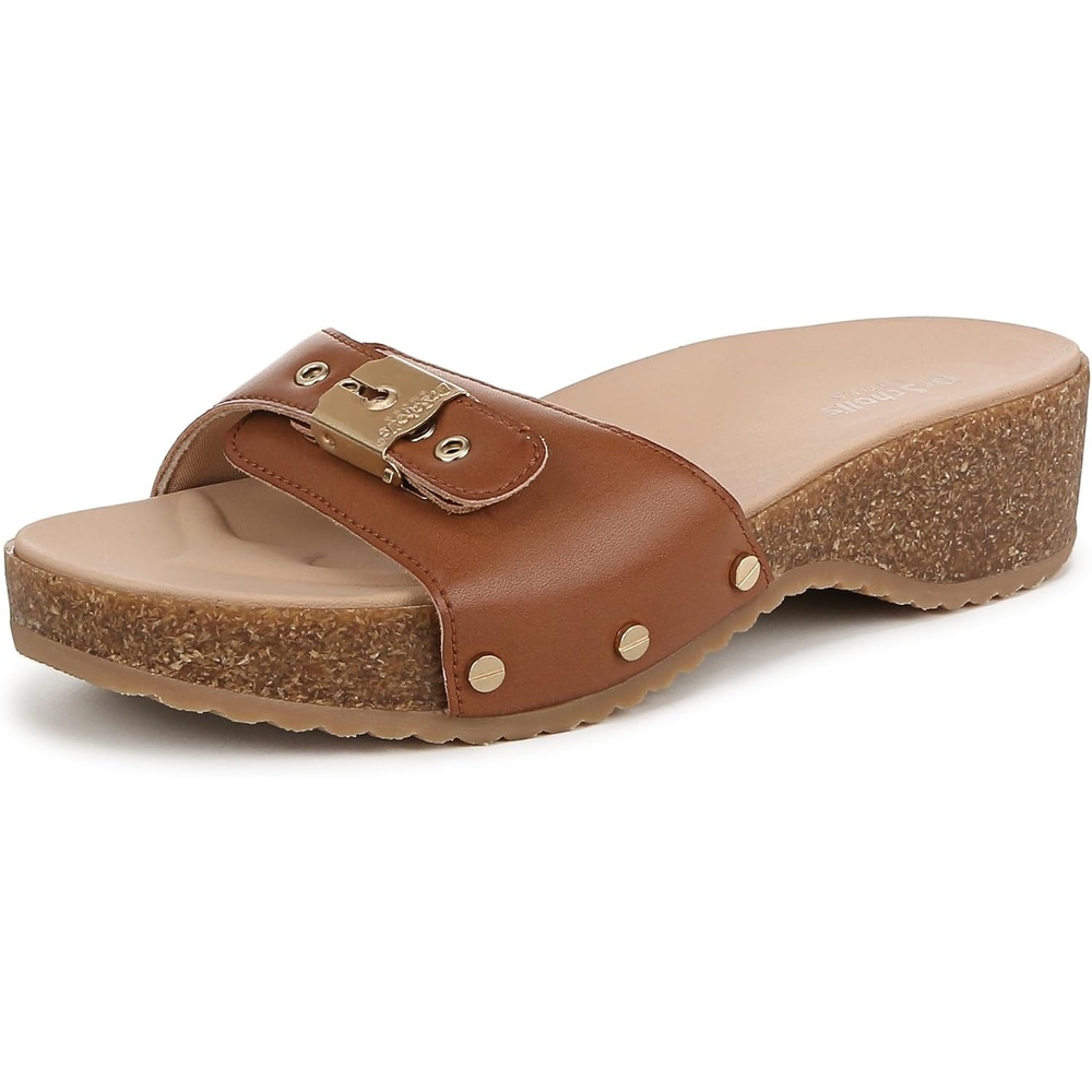 image:imageDr Scholls Original Flex Slide SandalsHoney Brown Leather
