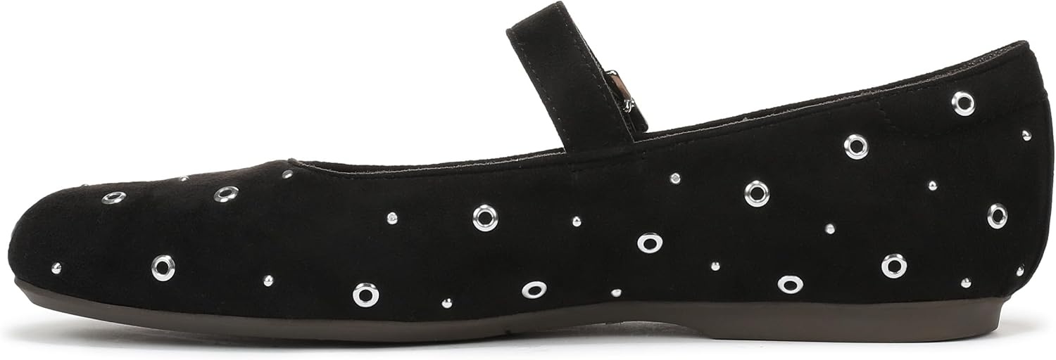 image:imageDr Scholls Wexley Jane Stud Mary Jane ShoesBlack Microfiber Stud