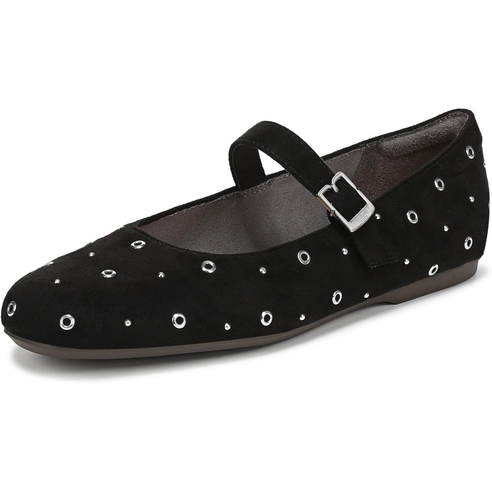 image:imageDr Scholls Wexley Jane Stud Mary Jane ShoesBlack Microfiber Stud