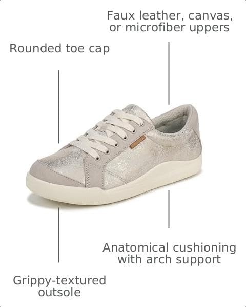 image:imageDr Scholls Be Bright Walking ShoesMetallic Oyster Grey
