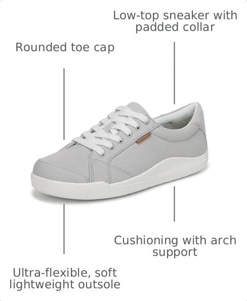 image:imageDr Scholls Be Bright Walking ShoesVapor Grey Canvas