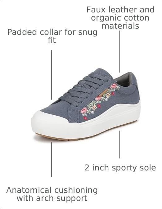 image:imageDrScholls Shoes Womens Time Off Casual ShoesOxide Blue Floral