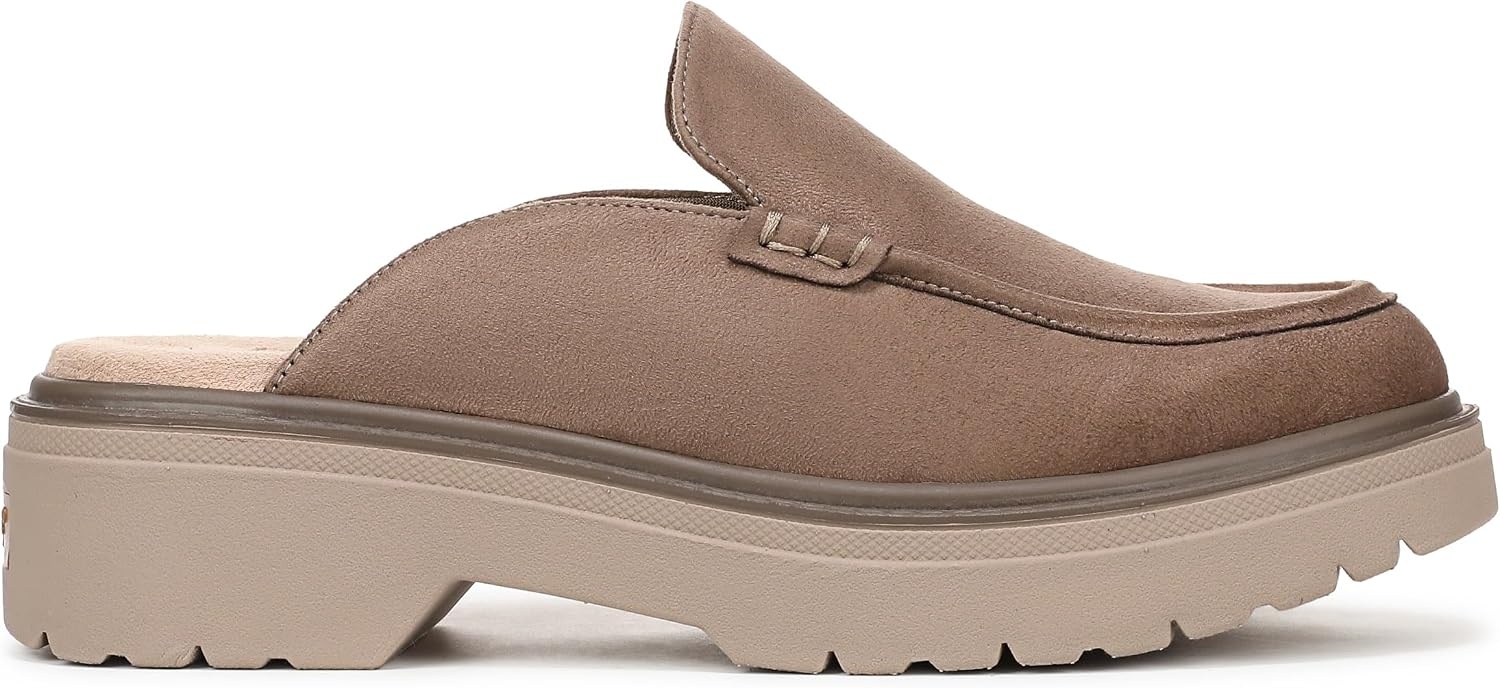 image:imageDr Scholls Bring It Clog MuleClog ShoesWoodsmoke Brown Microsuede