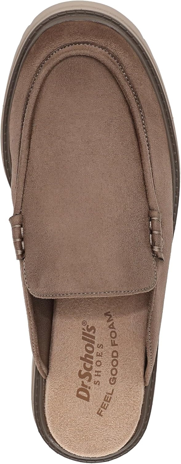 image:imageDr Scholls Bring It Clog MuleClog ShoesWoodsmoke Brown Microsuede