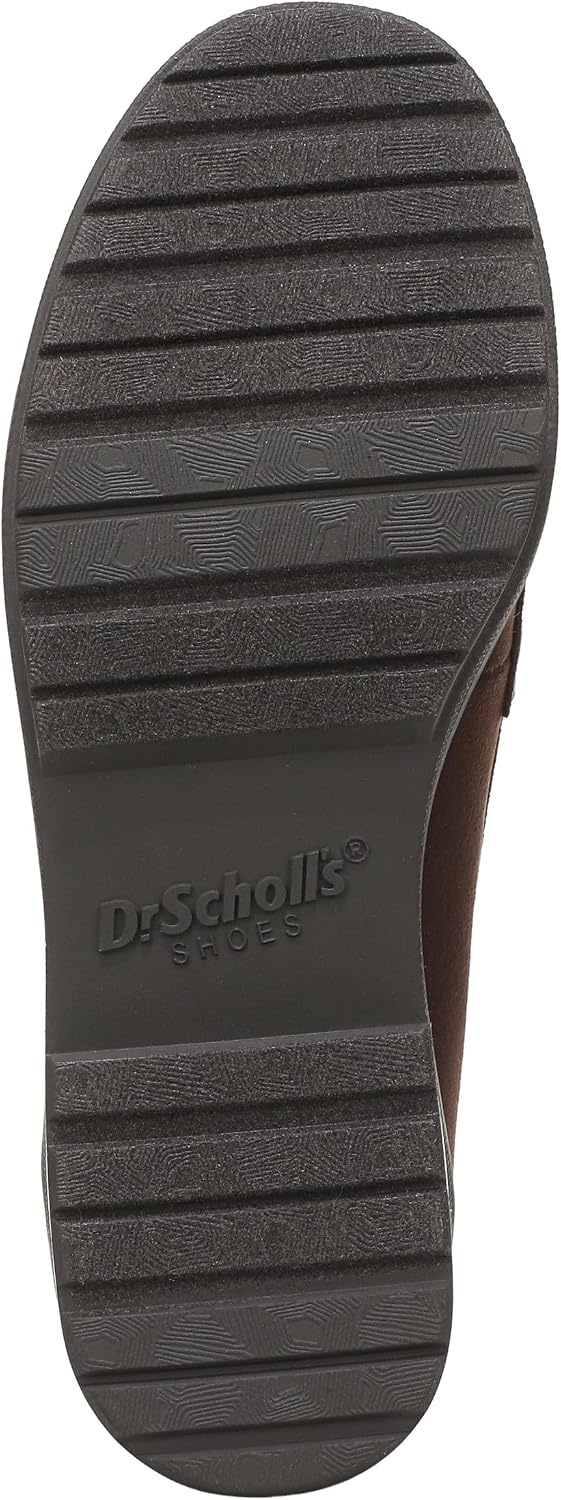 image:imageDr Scholls Dazzle LoaferMoc ShoesDark Umber Brown Microsuede