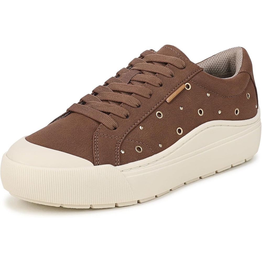 image:imageDr Scholls Time Off Stud LaceUp ShoesWalnutbrown