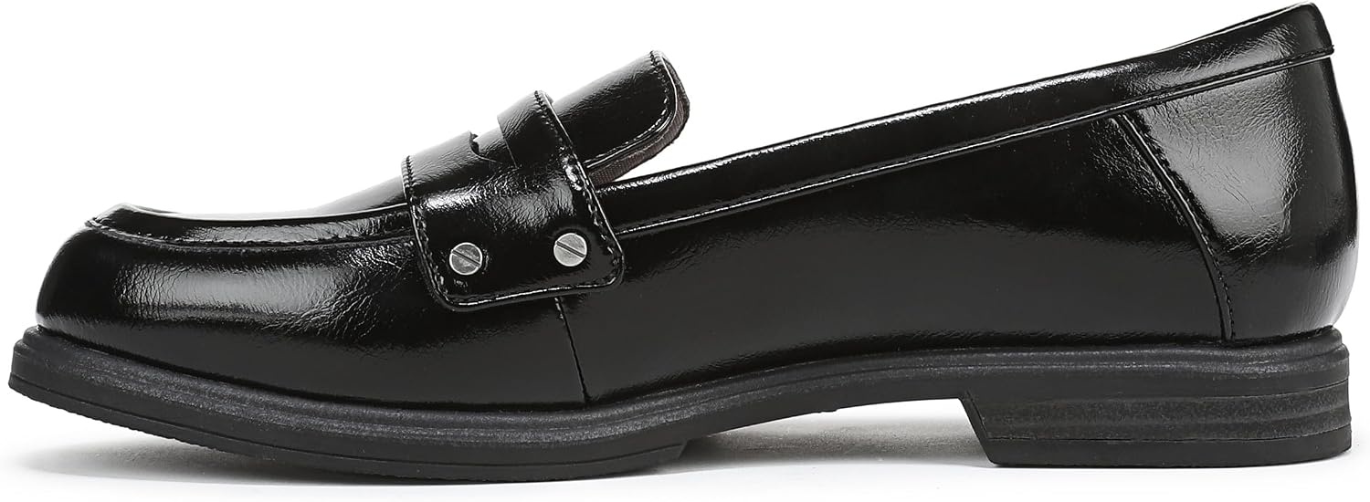image:imageDr Scholls Hello Loafers LoafersMoc ShoesBlack Glossy