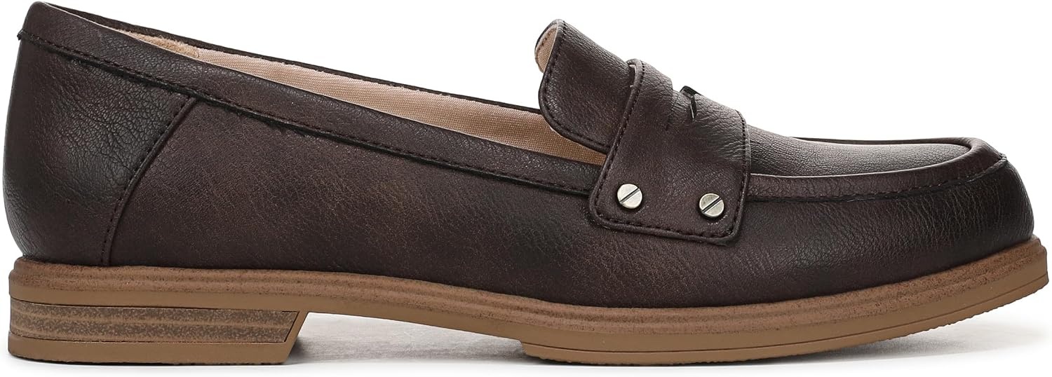 image:imageDr Scholls Hello Loafers LoafersMoc ShoesDark Brown