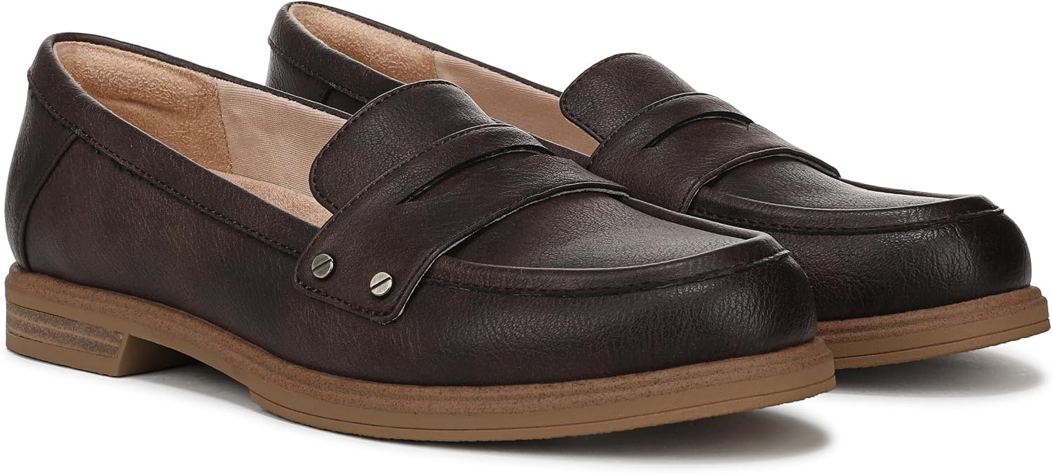 image:imageDr Scholls Hello Loafers LoafersMoc ShoesDark Brown