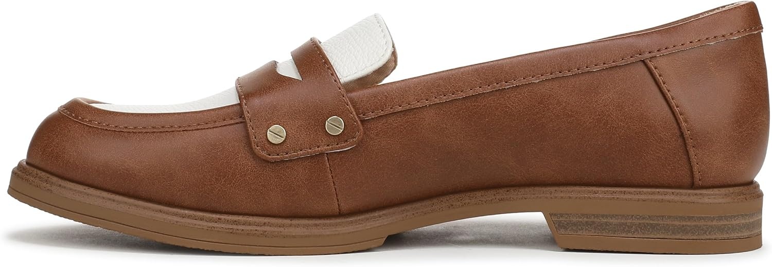 image:imageDr Scholls Hello Loafers LoafersMoc ShoesHoney BrownWhite