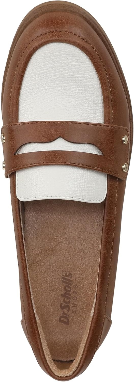 image:imageDr Scholls Hello Loafers LoafersMoc ShoesHoney BrownWhite