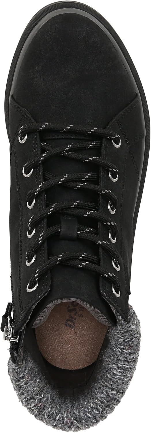 image:imageDr Scholls Nice Day Max Alpine LaceUp Short BootsBlack Smooth