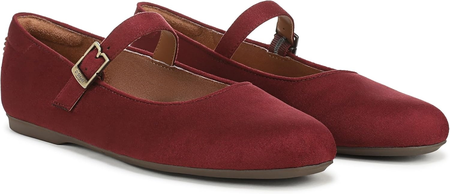image:imageDr Scholls Shoes Womens Wexley Jane Casual ShoesBurgundy Microsuede