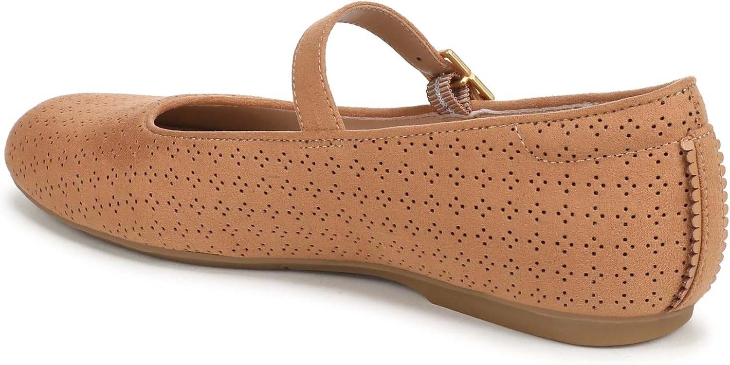 image:imageDr Scholls Shoes Womens Wexley Jane Casual ShoesCamelot Brown Microfiber Perf