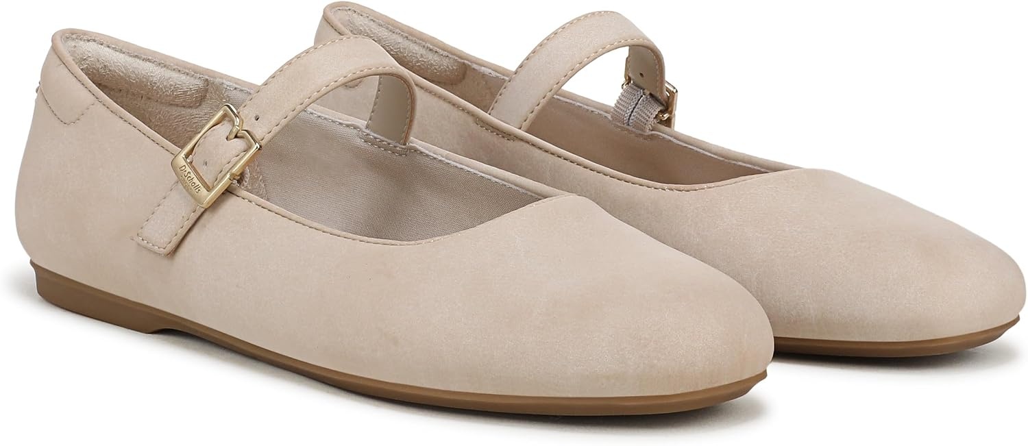 image:imageDr Scholls Shoes Womens Wexley Jane Casual ShoesChalk Beige Faux Leather