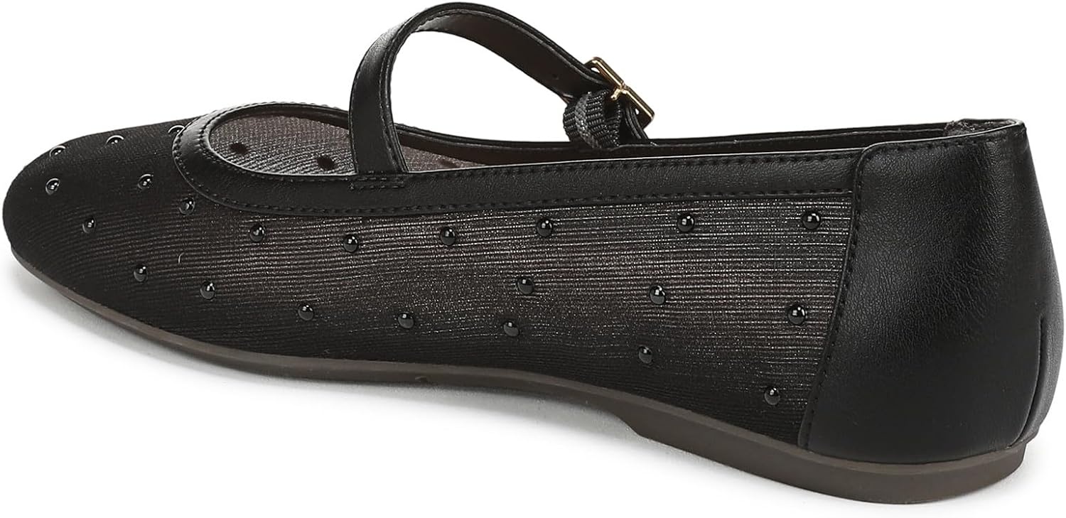 image:imageDr Scholls WrenBlack Mesh With Tonal Bead Detail