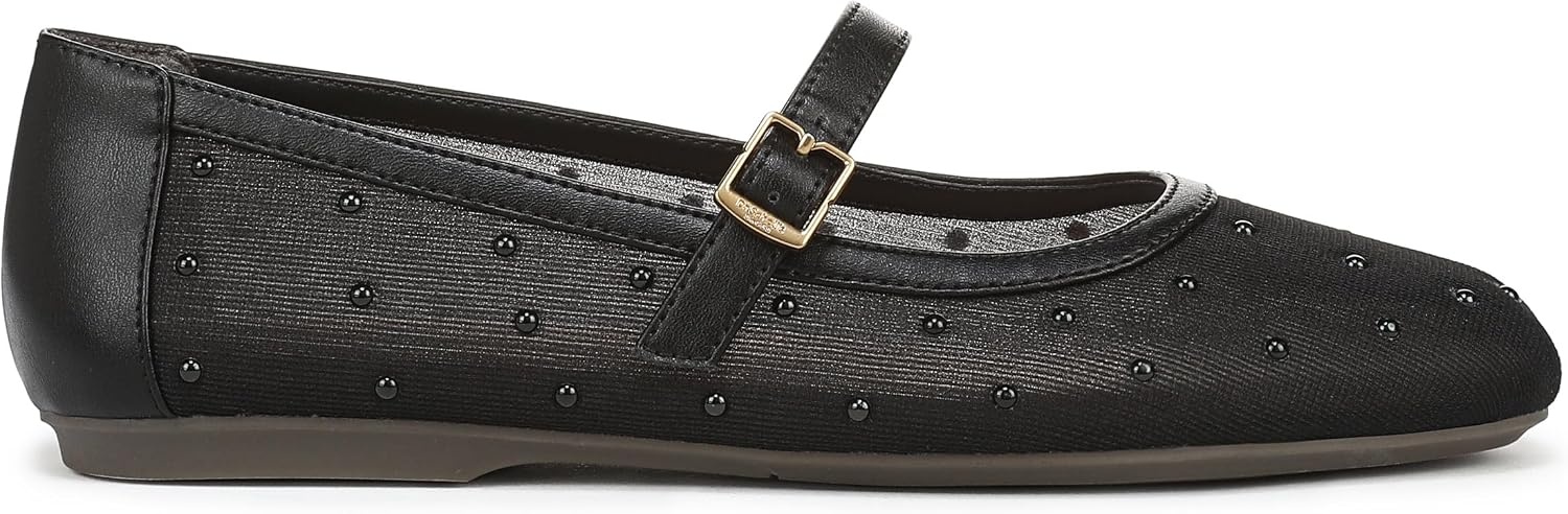 image:imageDr Scholls WrenBlack Mesh With Tonal Bead Detail
