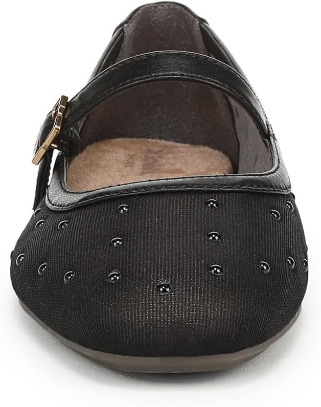 image:imageDr Scholls WrenBlack Mesh With Tonal Bead Detail