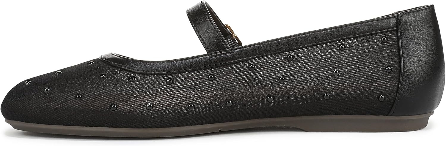 image:imageDr Scholls WrenBlack Mesh With Tonal Bead Detail