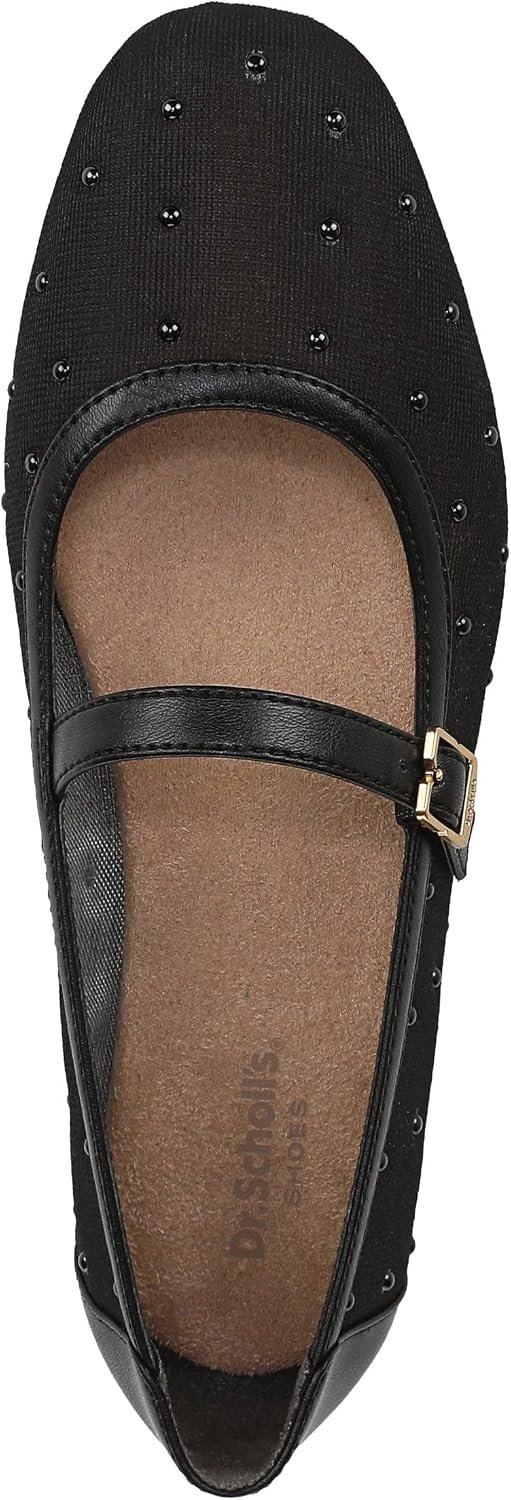 image:imageDr Scholls WrenBlack Mesh With Tonal Bead Detail
