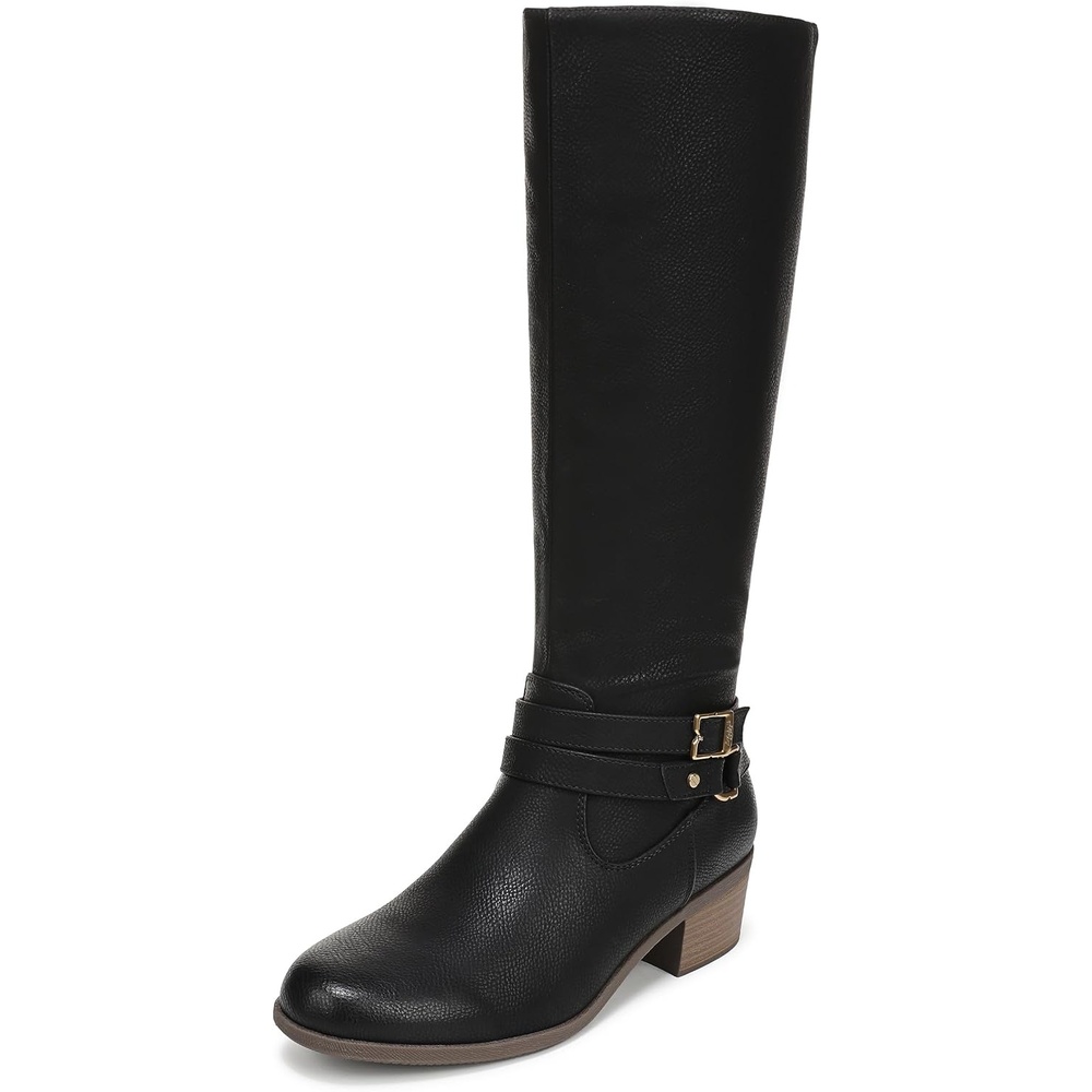 image:imageDr Scholls Ivy Zip Tall BootsBlack Wide Calf