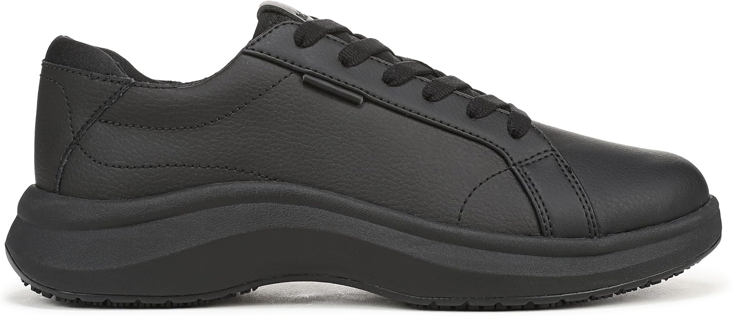 image:imageDr Scholls All Good Slip Resistant Service ShoesBlack Leather