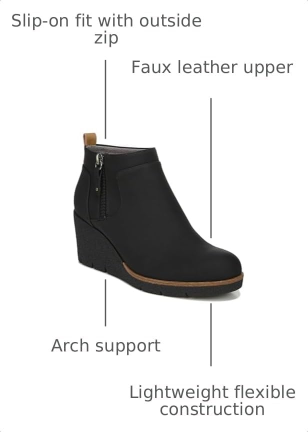 image:imageDr Scholls Bianca Zip Short BootsBlack