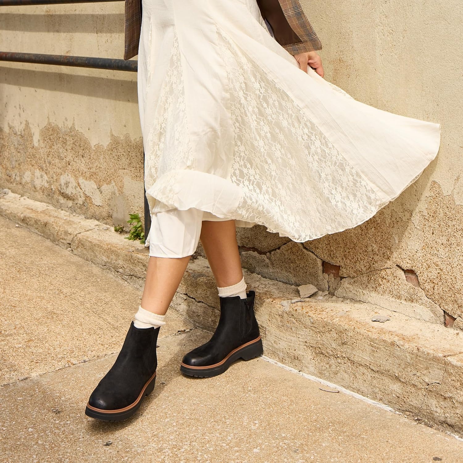 image:imageDr Scholls Bring Vibes Chelsea Short BootsWoodsmoke