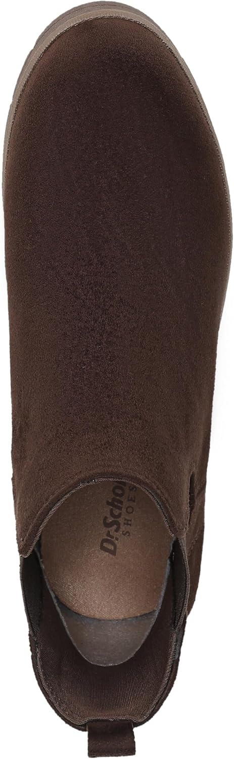 image:imageDr Scholls Northbound Pull On Short BootsDark Umber Brown Microfiber