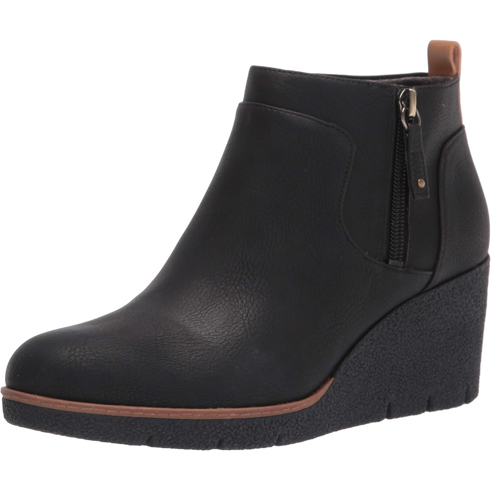 image:imageDr Scholls Bianca Zip Short BootsBlack Comeasy
