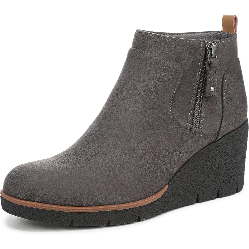 image:imageDr Scholls Bianca Zip Short BootsGreystone Micro