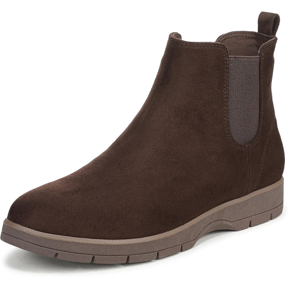 image:imageDr Scholls Northbound Pull On Short BootsDark Umber Brown Microfiber