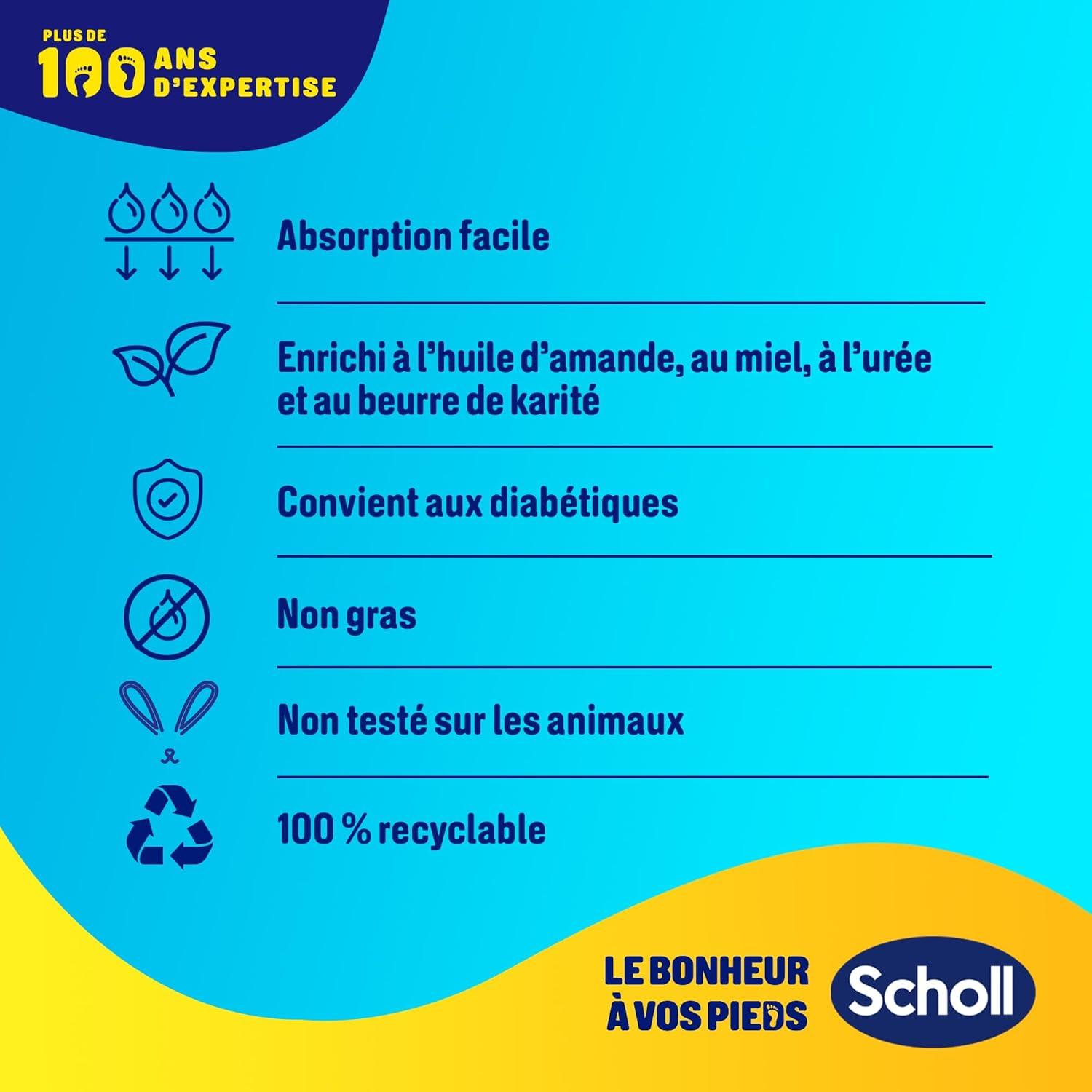 imageDr Scholls Masque Pieds Apaisant et Revitalisant pour Pieds Fatigus et Douloureux Chaussettes Hydratantes qui Adoucissent et Hydratent Grce aux Sels dEpsom Menthol Beurre de Karit et LavandeAmande et miel