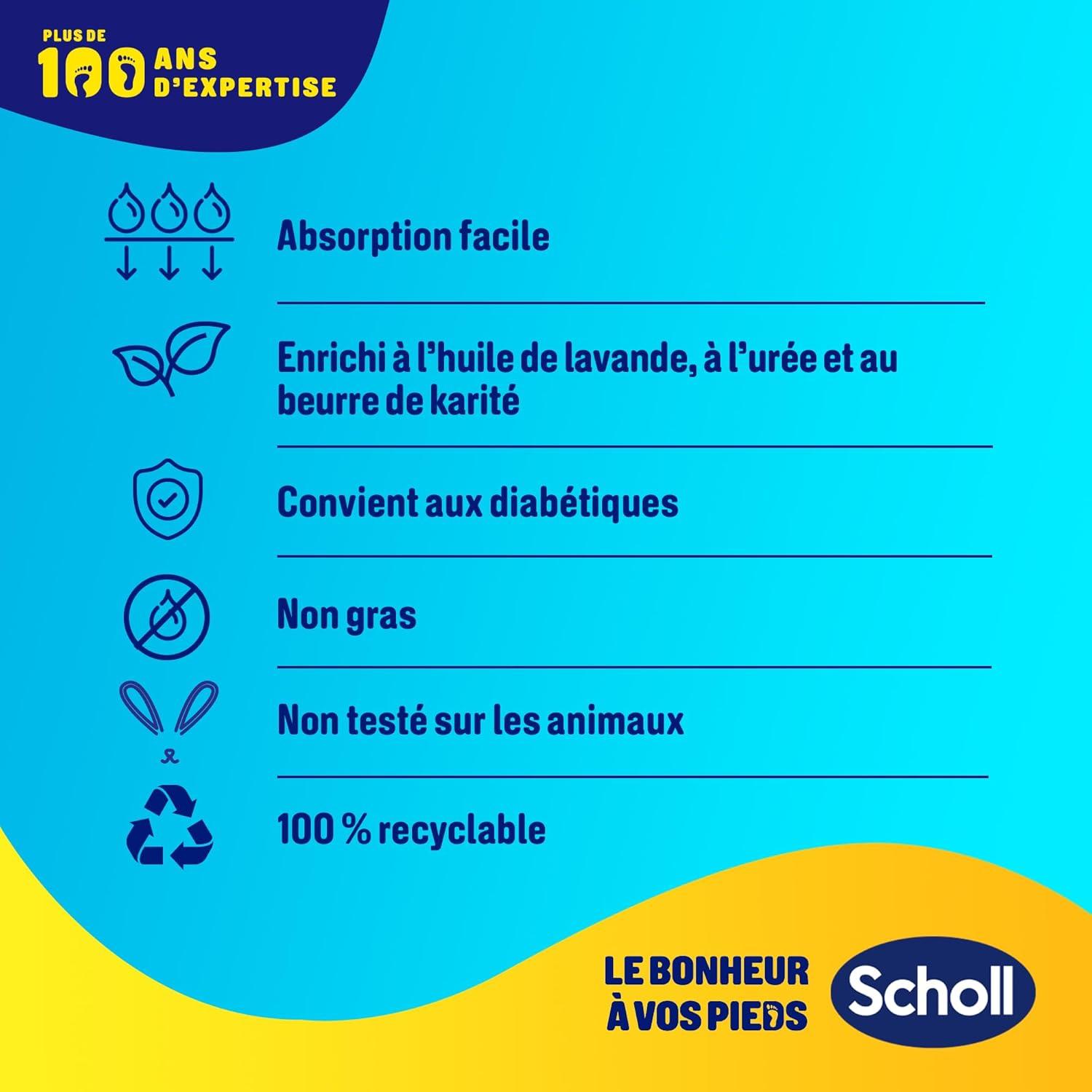 imageDr Scholls Masque Pieds Apaisant et Revitalisant pour Pieds Fatigus et Douloureux Chaussettes Hydratantes qui Adoucissent et Hydratent Grce aux Sels dEpsom Menthol Beurre de Karit et LavandeLavande