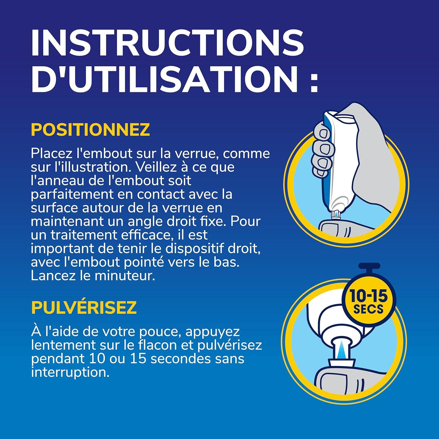 imageDr Scholls Traitement verrues Freeze Away MAX mains et pieds par cryothrapie Traite en 10 secondes seulement A partir de 4 ans Spray prcis permettant une limination en toute scurit