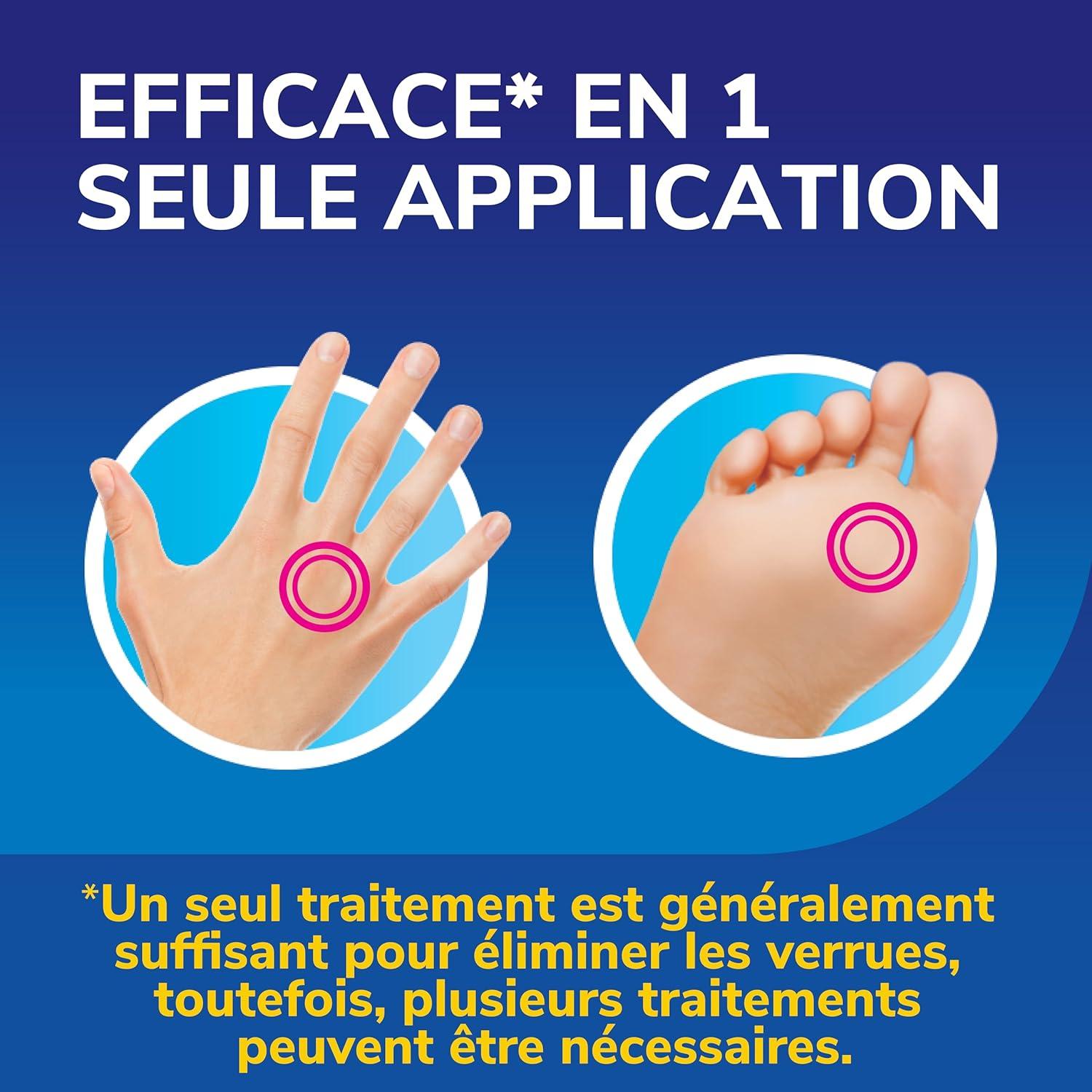 imageDr Scholls Traitement verrues Freeze Away MAX mains et pieds par cryothrapie Traite en 10 secondes seulement A partir de 4 ans Spray prcis permettant une limination en toute scurit