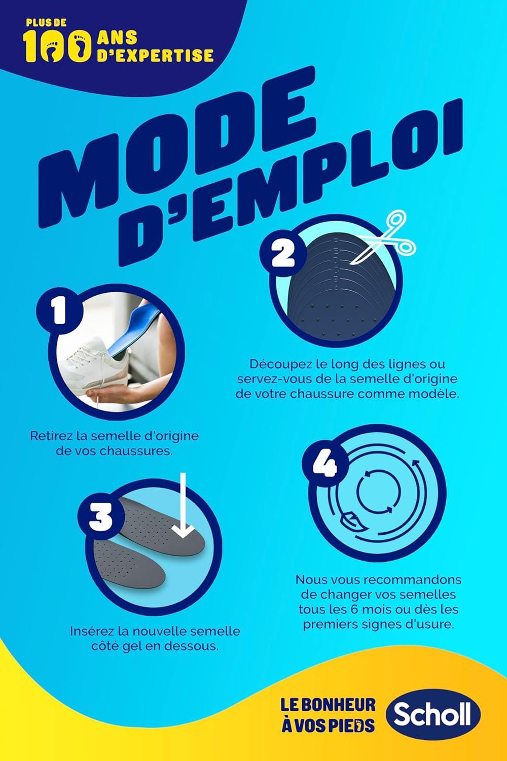 imageScholl Semelles Extra Renforces chaussures Hommes Conues pour les hommes de plus de 90 kg ou pieds larges Absorption des Chocs Soutien la Vote Plantaire Taille 40 4651 PaireHommes 40 46 5