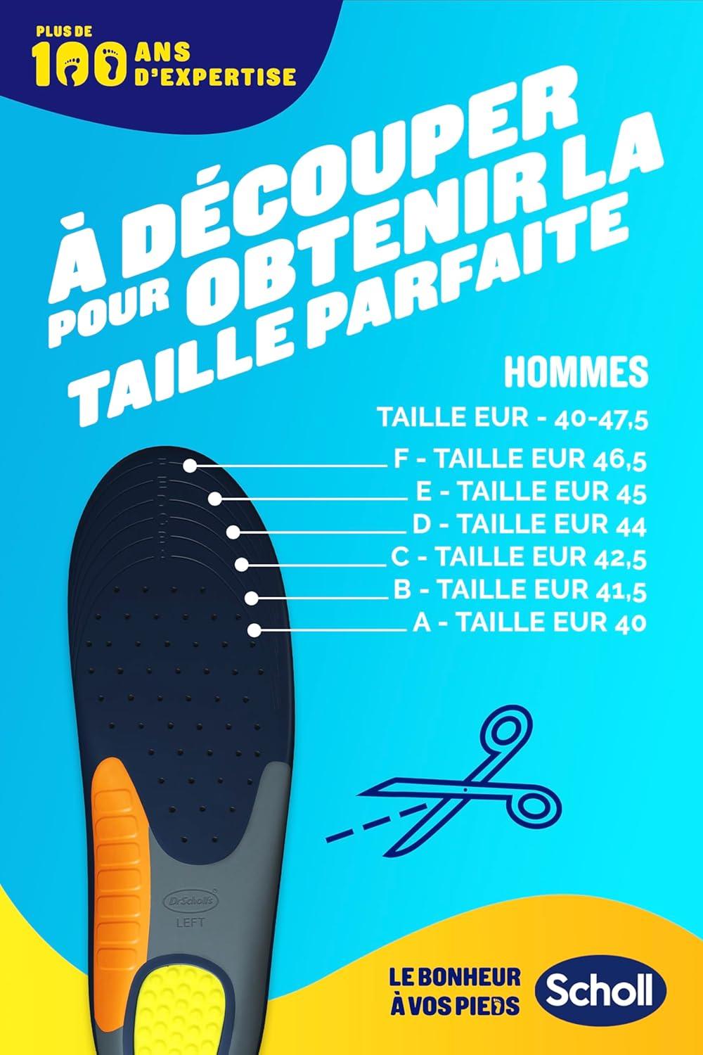 imageScholl Semelles Extra Renforces chaussures Hommes Conues pour les hommes de plus de 90 kg ou pieds larges Absorption des Chocs Soutien la Vote Plantaire Taille 40 4651 PaireHommes 40 46 5