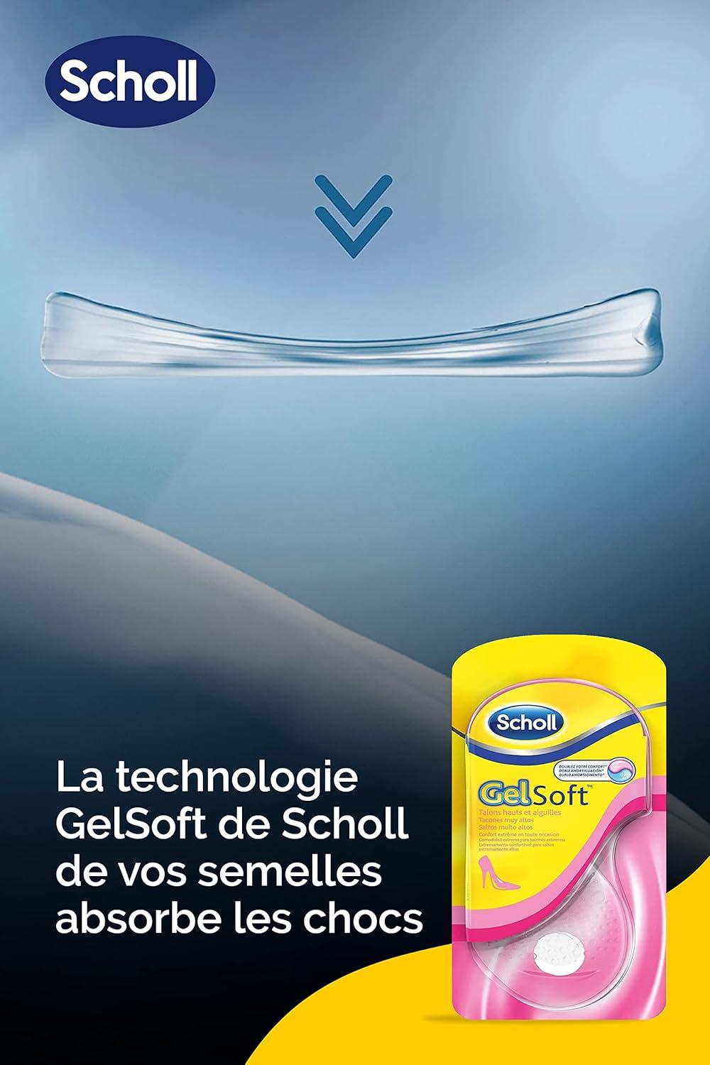 imageScholl Semelles GelSoft Chaussures Talons Hauts Pointure de 355 405 1 paire