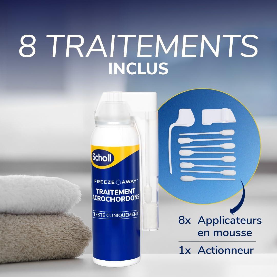 imageScholl Traitement Acrochordon Freeze Away limine Acrochordons et Excroissances de Peau en 1 passage rapide grce la Cryothrapie Cliniquement prouv Facile dutilisation 12 Traitements